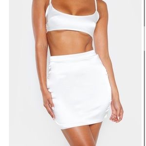 Pretty Little Thing Satin Mini Skirt